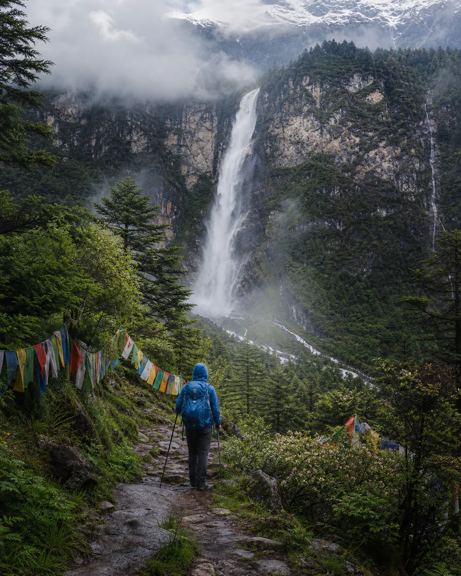 雨崩神瀑路线